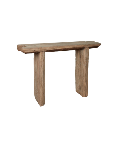 Designed Chunky Elm Console - Antique Finish from China made of Wood