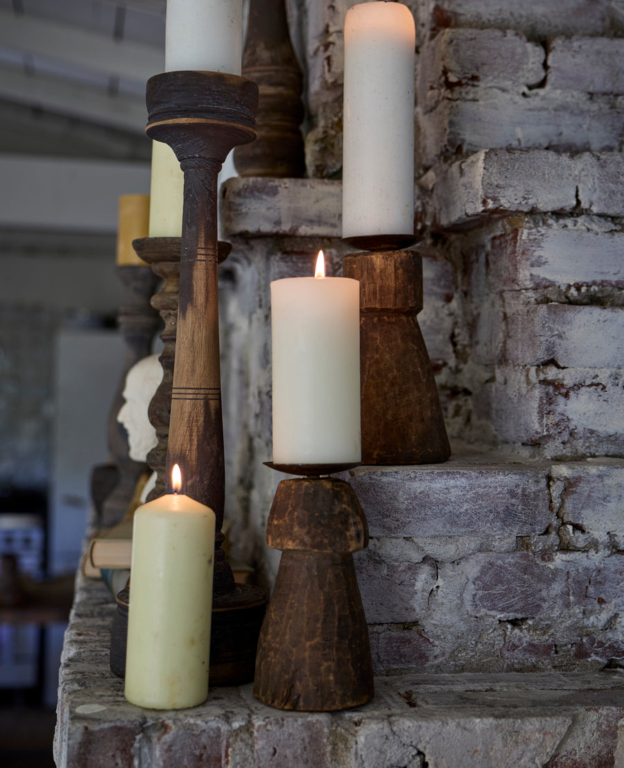 Classic Beeswax Pillar Candle - Ivory