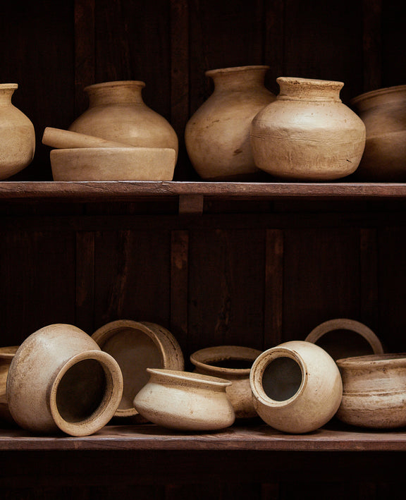 Clay Vessel - Antique White