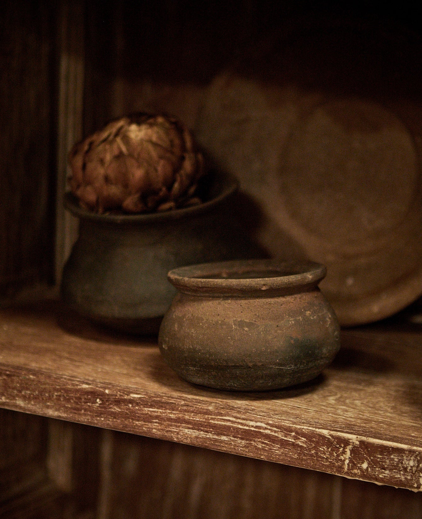 Vintage Clay Vessel - Assorted from India made of Ceramic