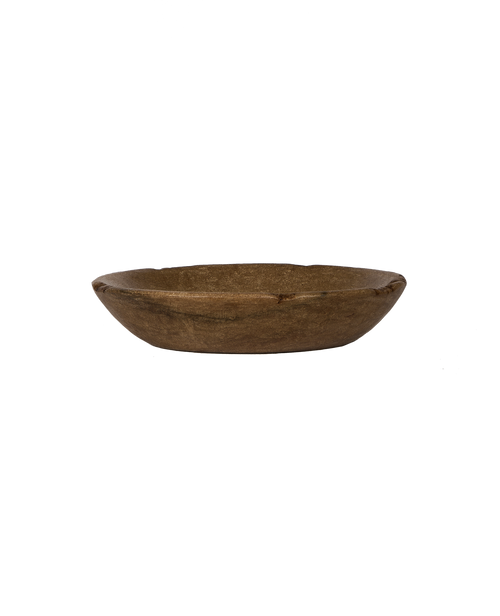 Carved Marble Bowl - Tobacco