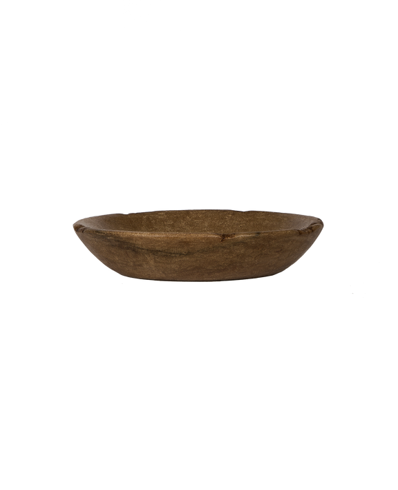 Carved Marble Bowl - Dark
