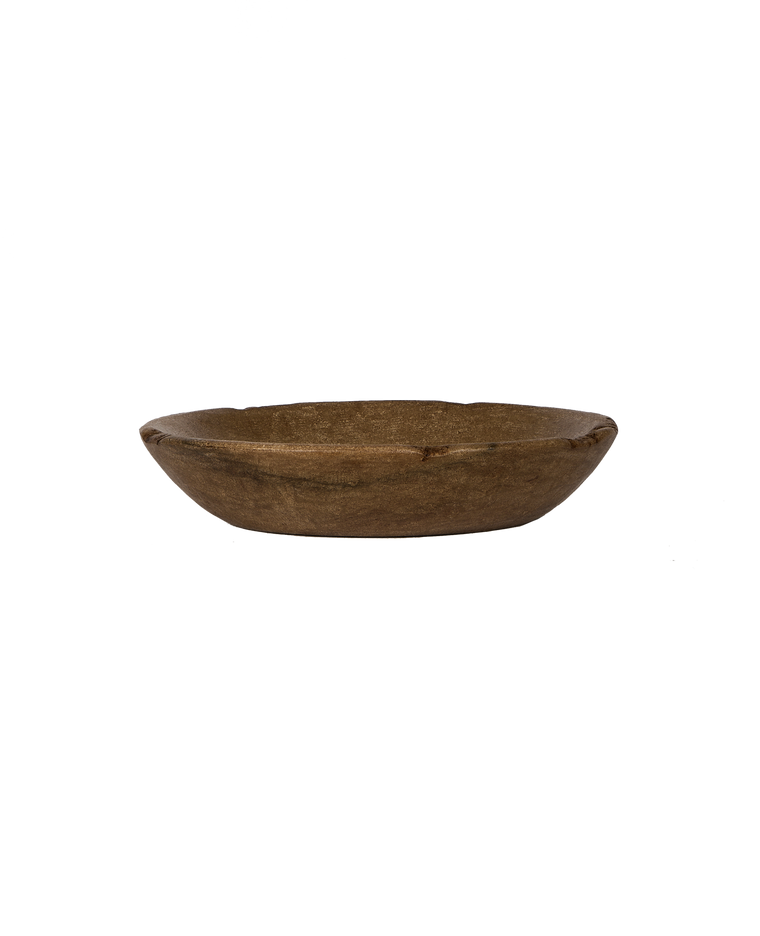 Carved Marble Bowl - Dark