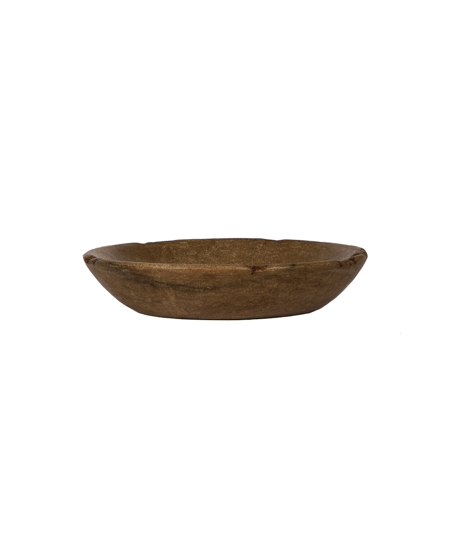 Carved Marble Bowl - Dark