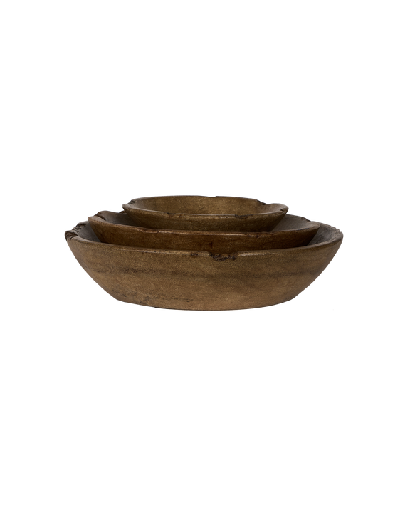 Carved Marble Bowl - Dark