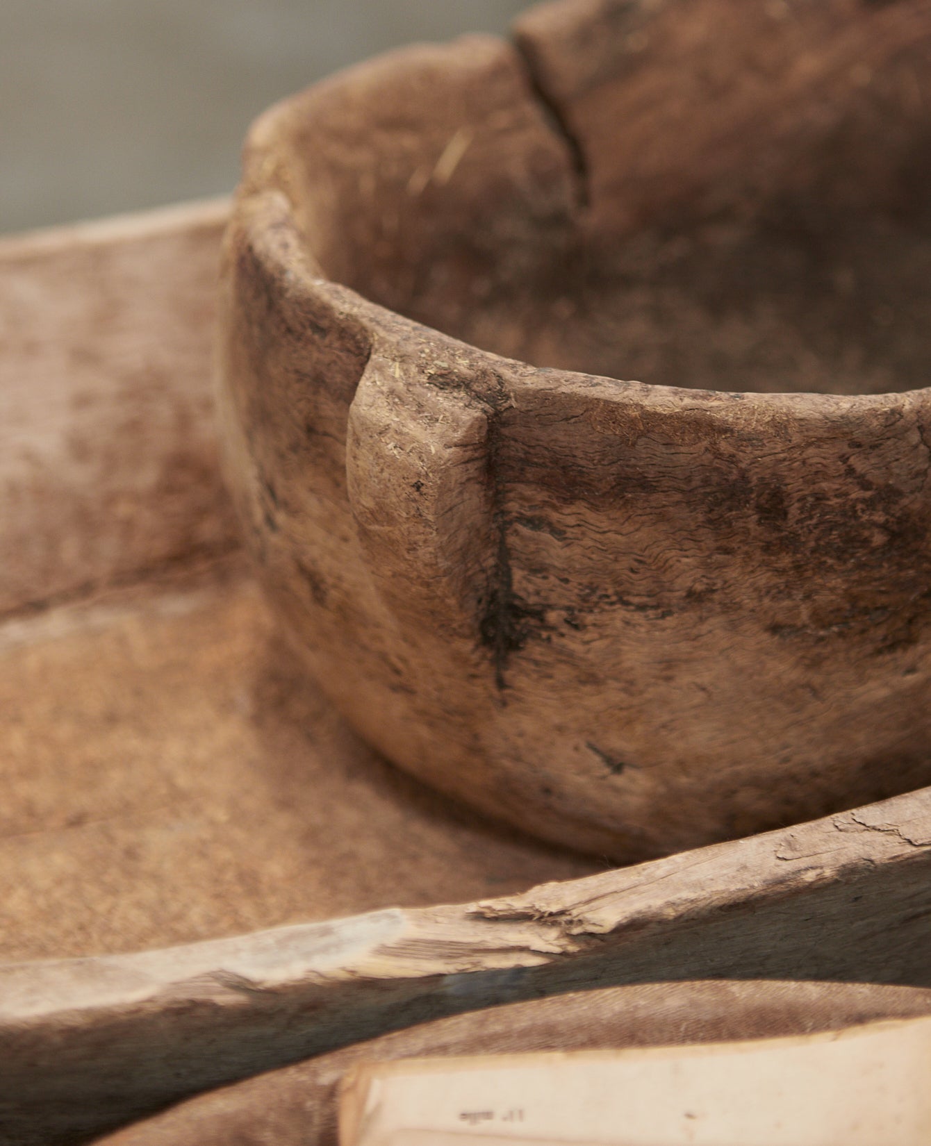 Vintage Dough Bowl from Turkey made of Wood