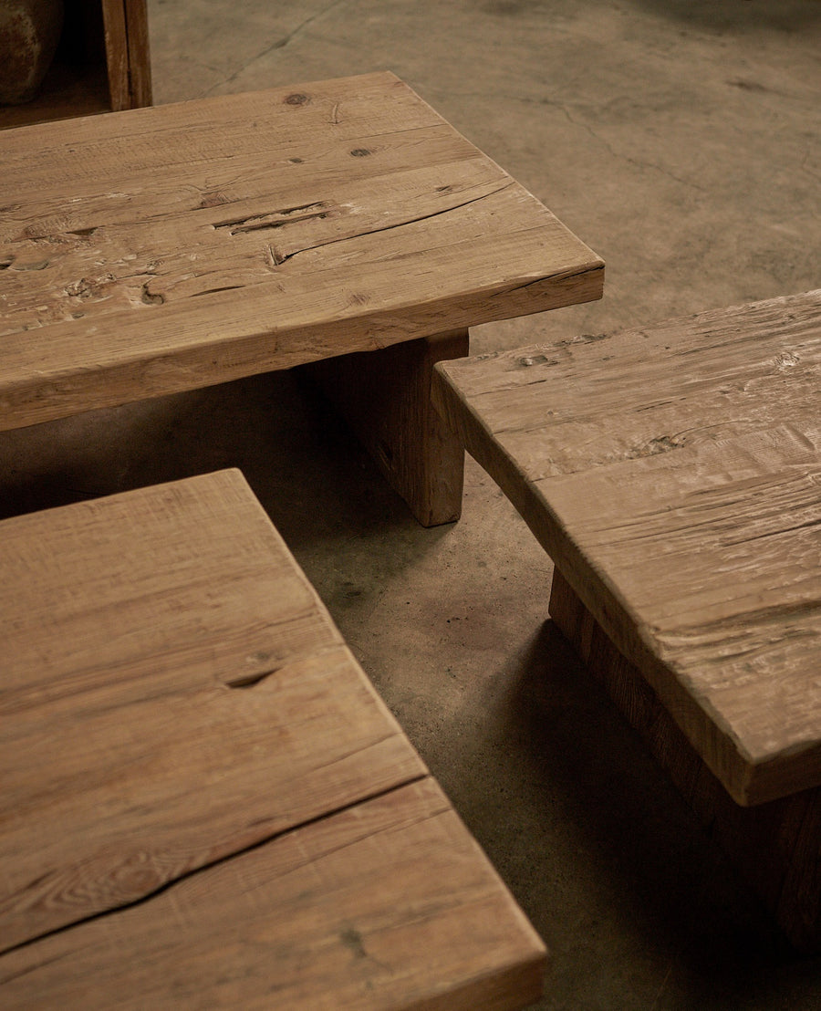 Reclaimed Elm Coffee Table - Antique Finish from China made of Wood