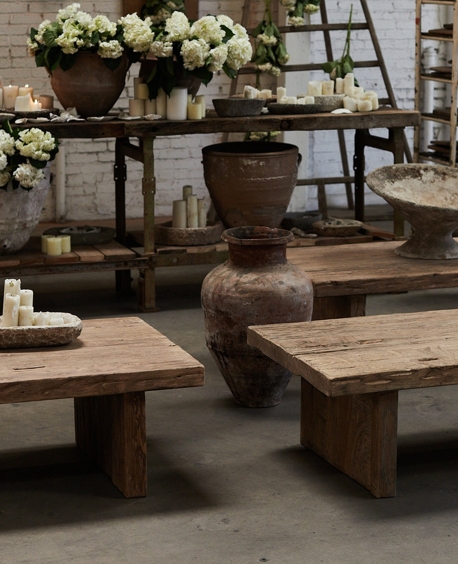 Reclaimed Elm Coffee Table - Natural from China made of Wood