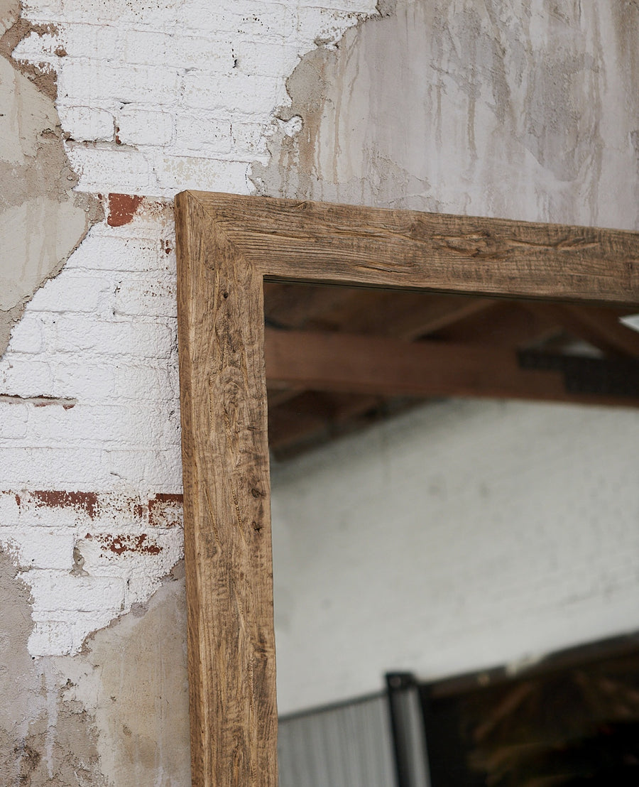 Reclaimed Elm Mirror - Natural from China made of Wood