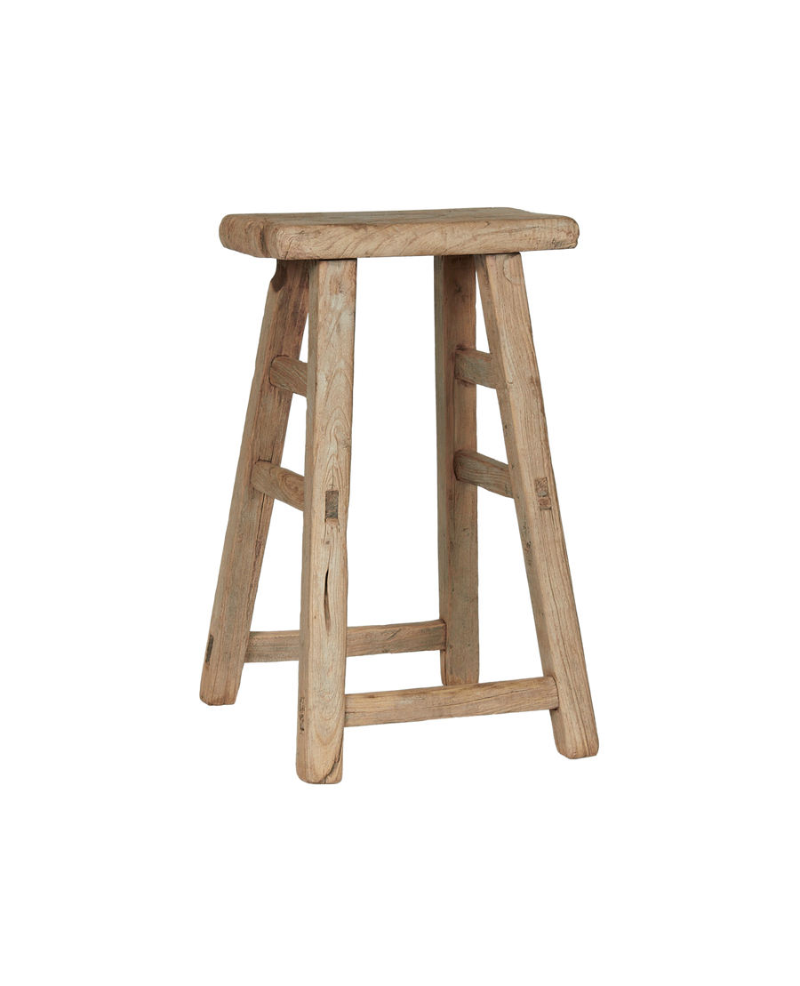 Vintage Elm Wood Stool from China made of Wood