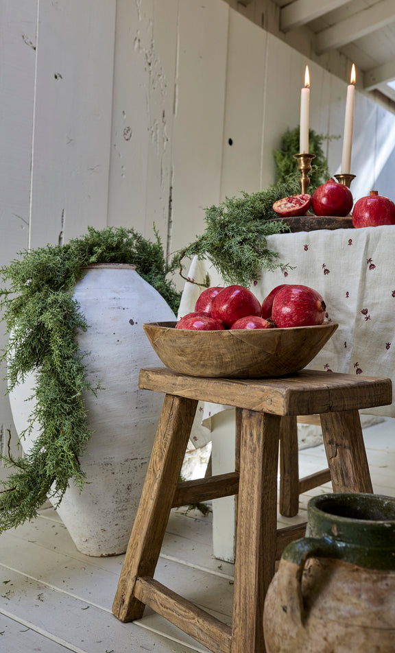 Elm Wood Stool - Natural