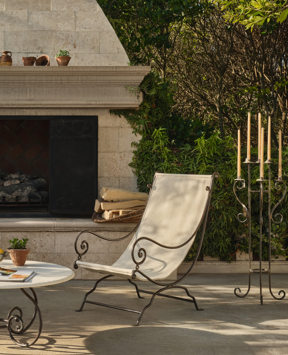 Evermore Sling-Back Chair - Creme