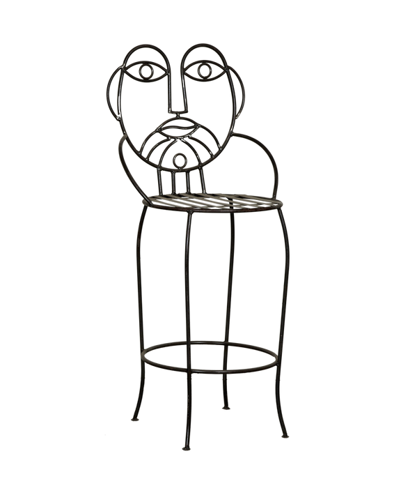 Metal Face Bar Stool - His