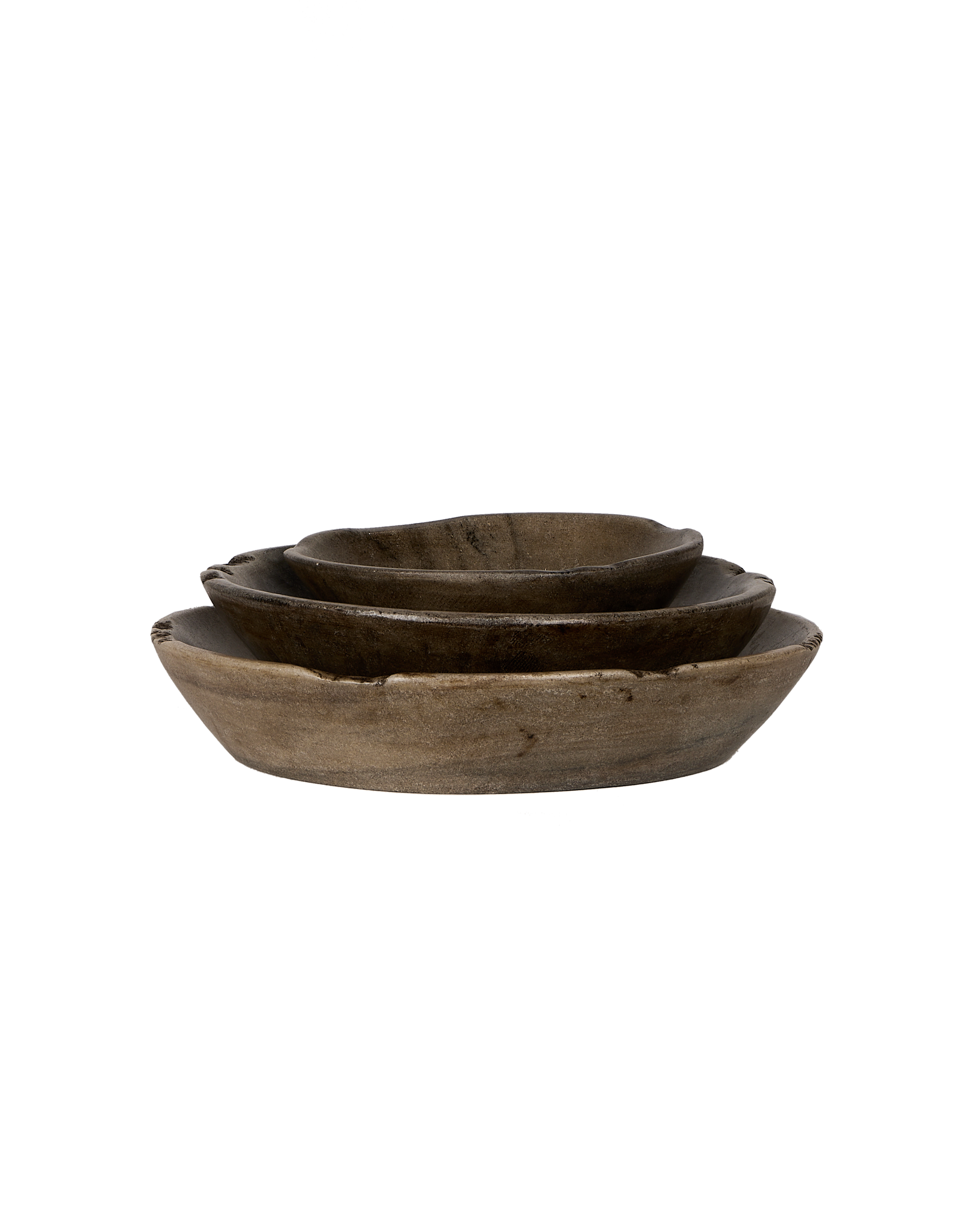 Carved Marble Bowl - Gray