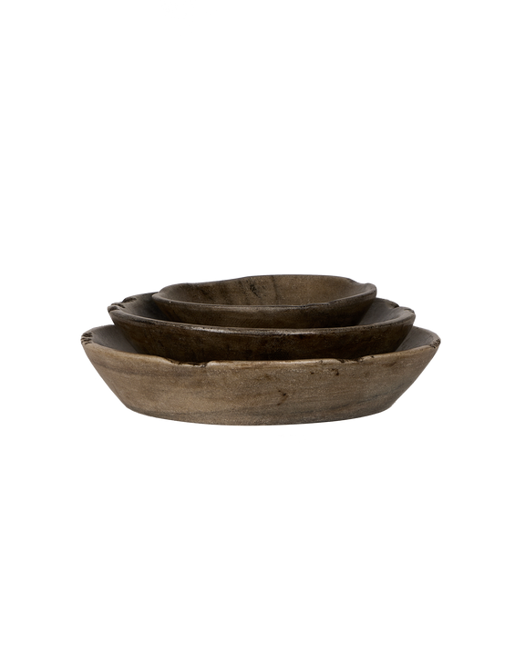 Carved Marble Bowl - Gray