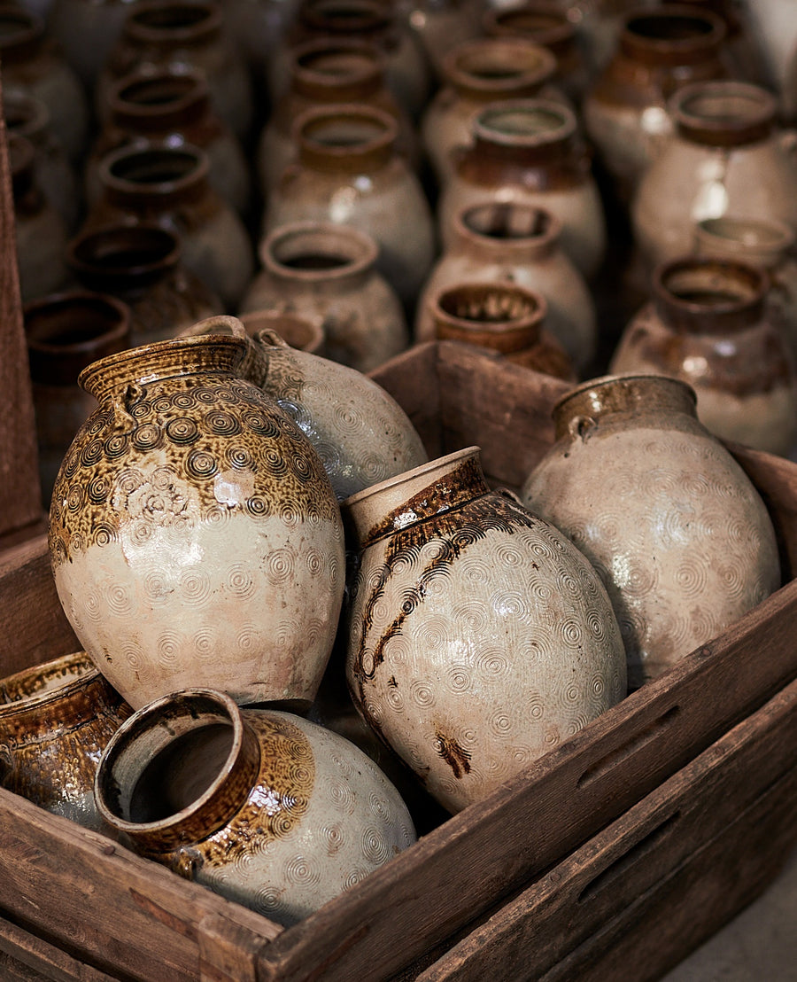 Vintage Glazed Jar - Handles from China made of Ceramic