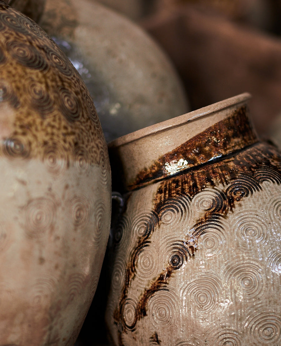 Vintage Glazed Jar - Handles from China made of Ceramic