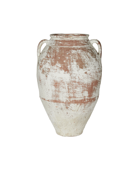 Two Handle Pot - White Wash