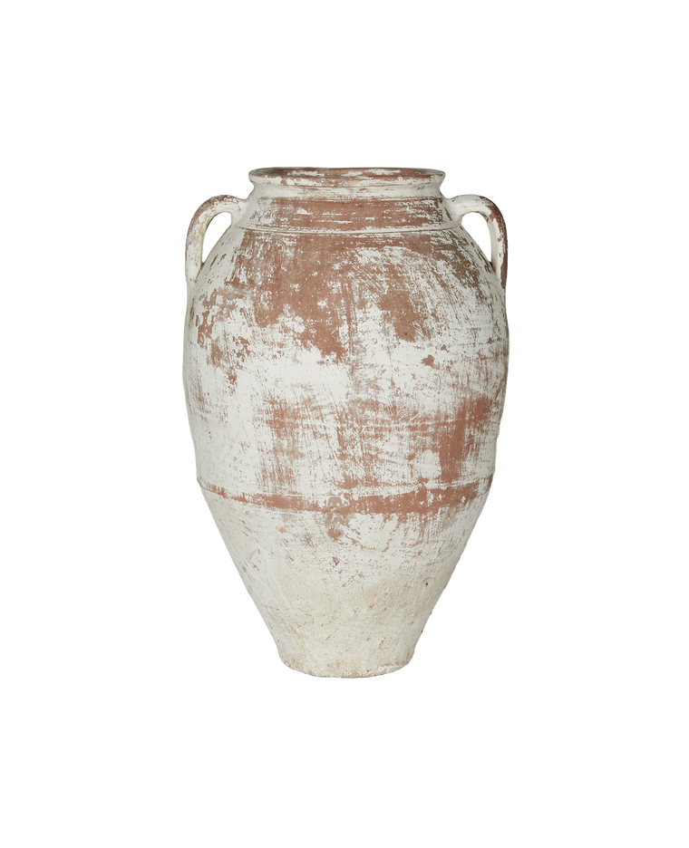 Two Handle Pot - White Wash