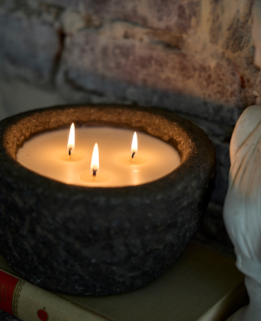 The Hearth Candle - Stone