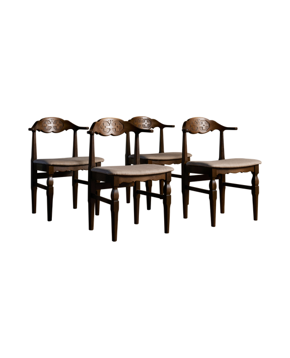 Henning Kjærnulf Dining Chairs - Set of 4