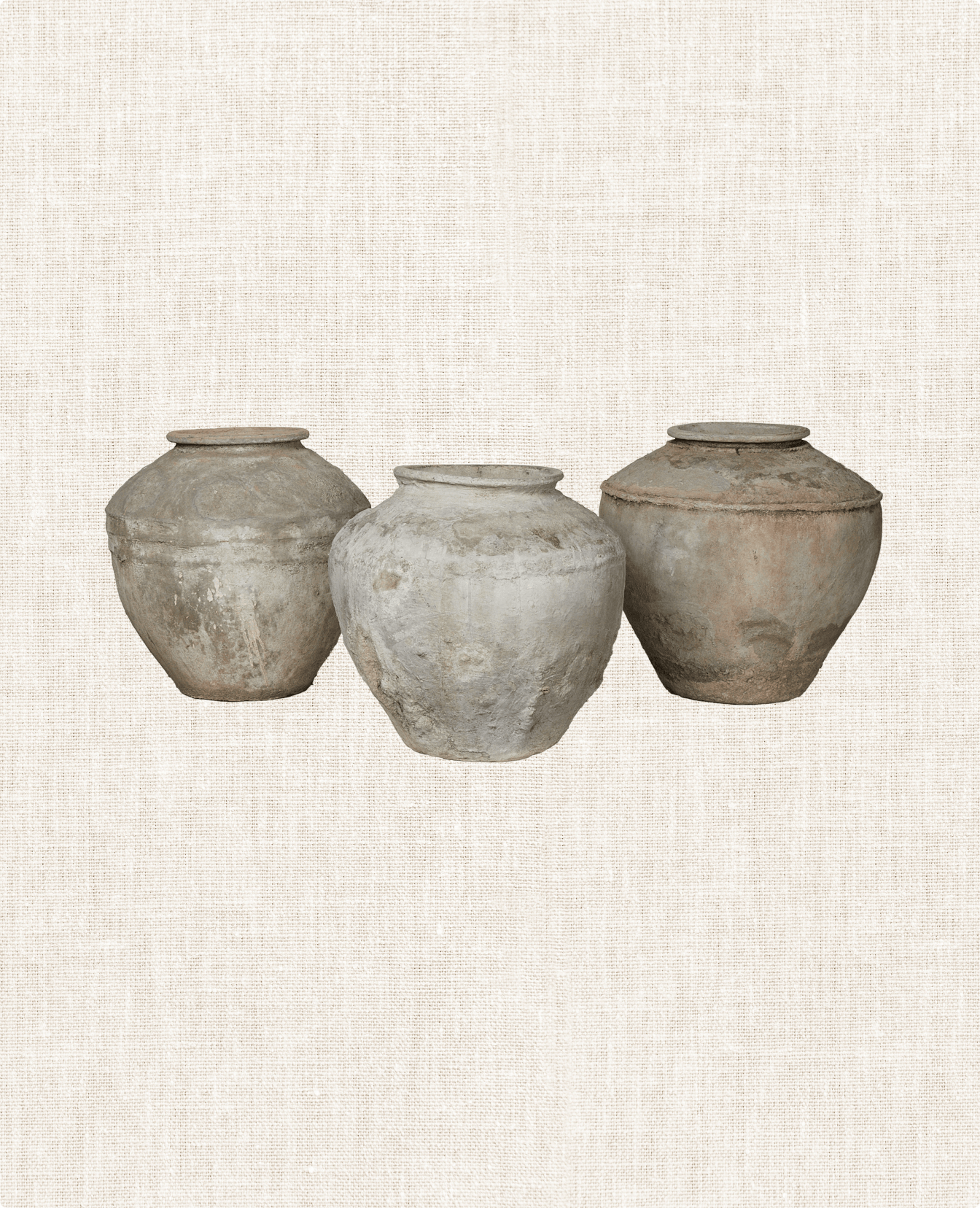 Vintage Indo Pot - Ringed from Indonesia made of Ceramic
