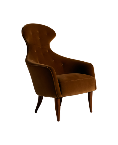 Vintage Kerstin Hörlin-Holmqvist 'Stora Eva' Lounge Chair from Sweden made of Upholstery