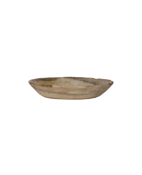 Carved Marble Bowl - Parchment