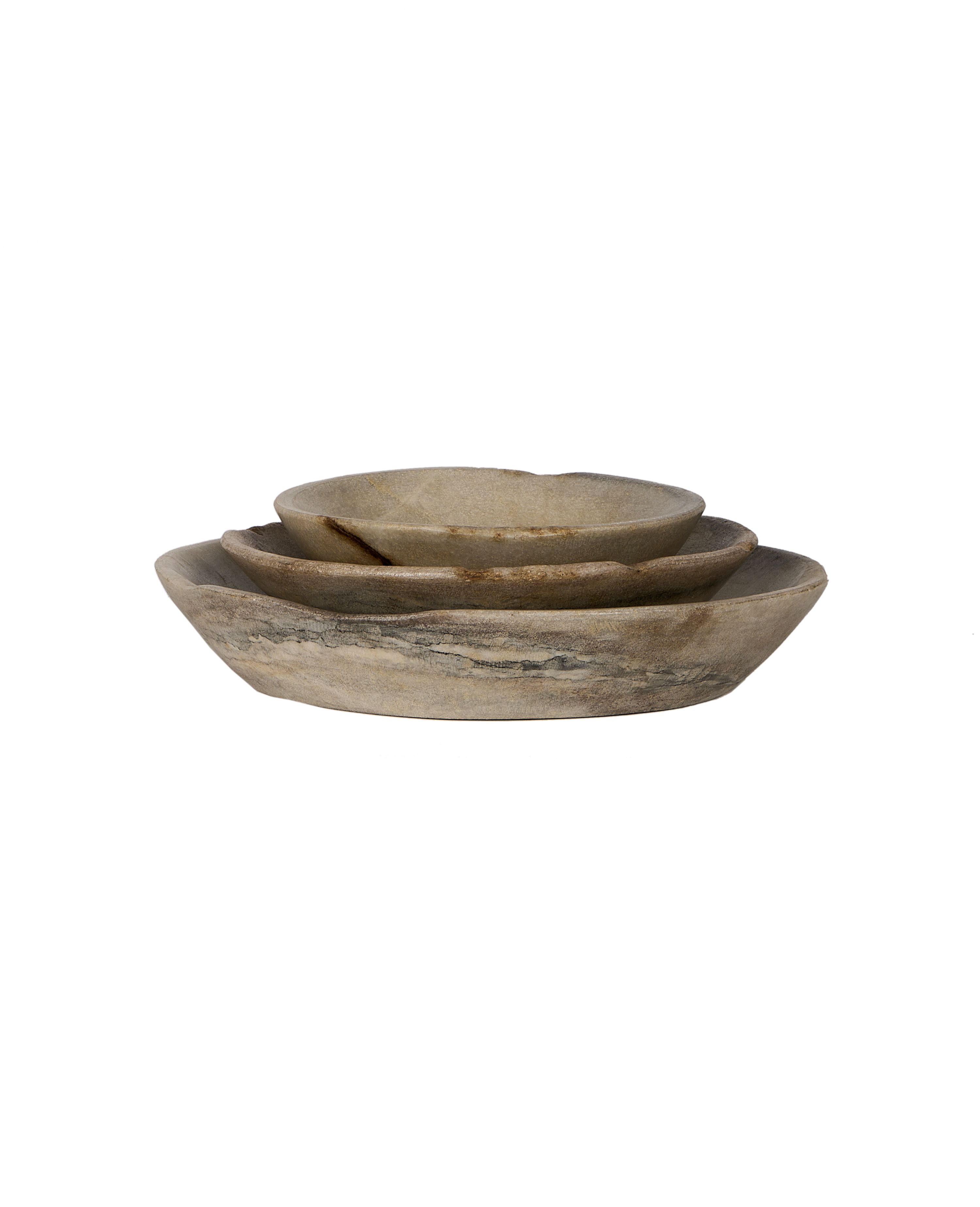 Carved Marble Bowl - Light