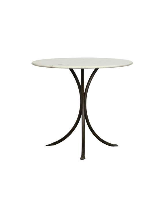 L'Amour Marble Bistro Table - Bone