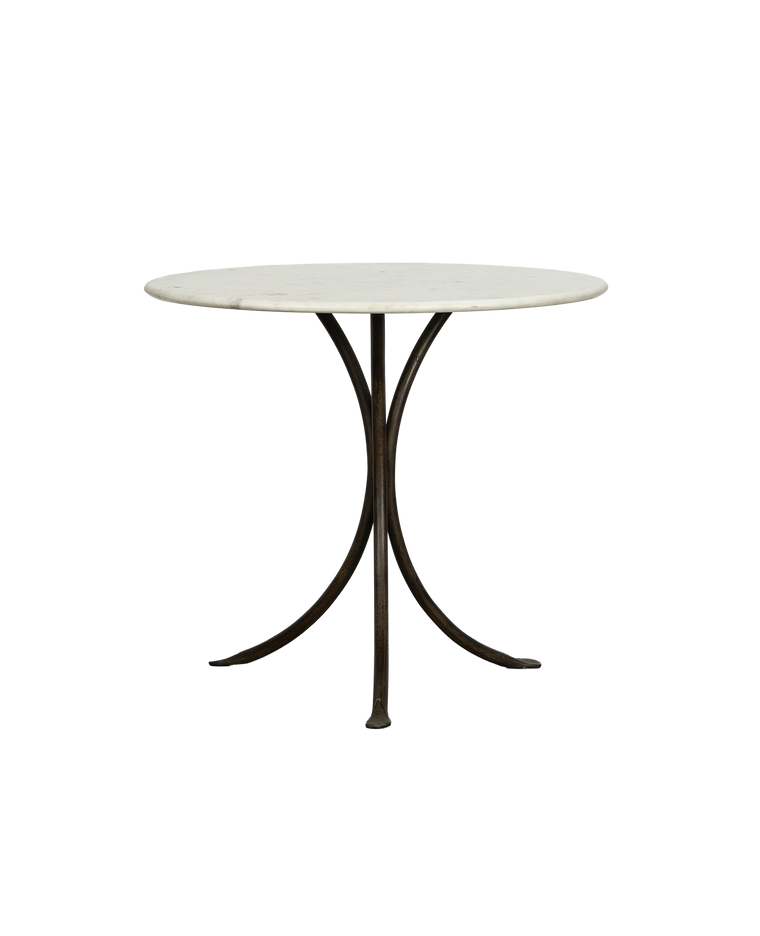 L'Amour Marble Bistro Table - Bone