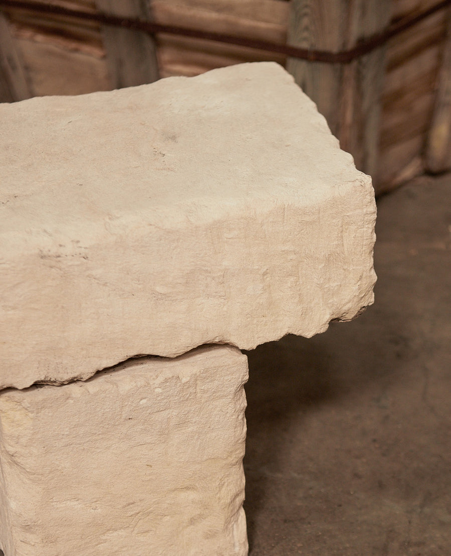 Reproduction Limestone Bench from Indonesia made of Stone