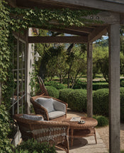 Sanctuary Rattan Lounge Chair - Bayside Stripe