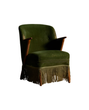 Lounge Chair With Teak Armrests