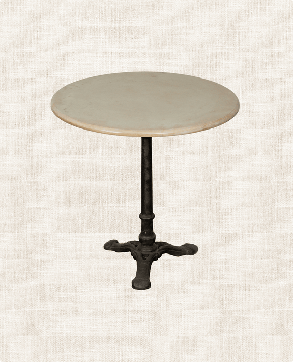 Marble Bistro Table - Round Trio