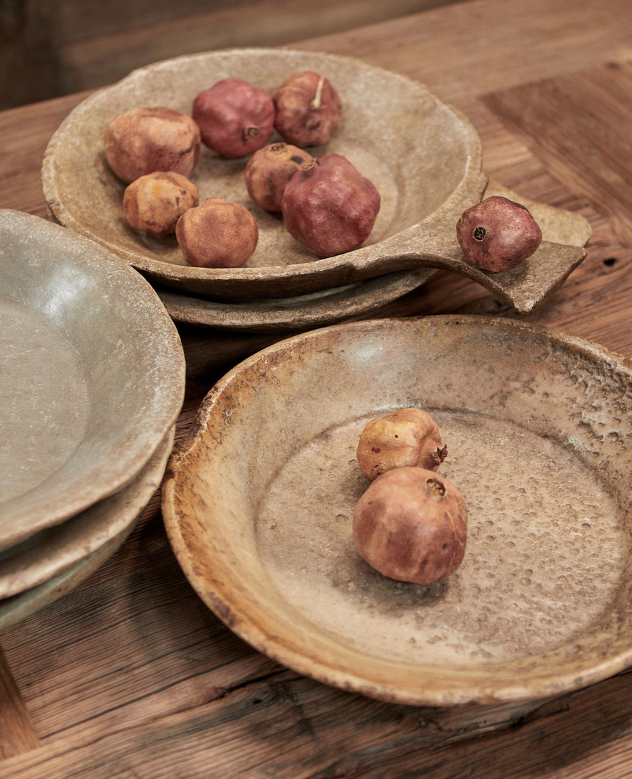 Antique Marble Tray - Waxed from India made of Marble