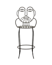 Metal Face Bar Stool - His