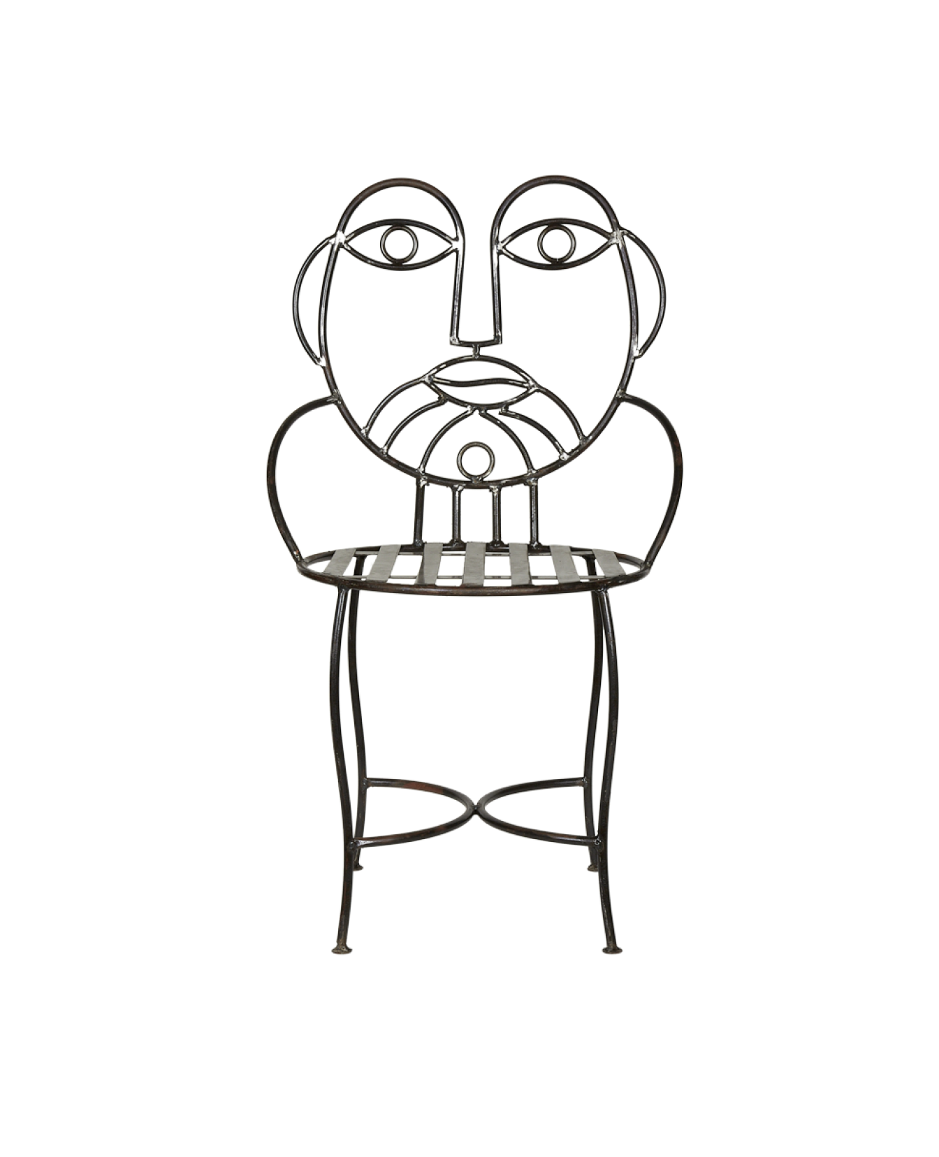 Reproduction Metal Face Chair - His from Mexico made of Metal