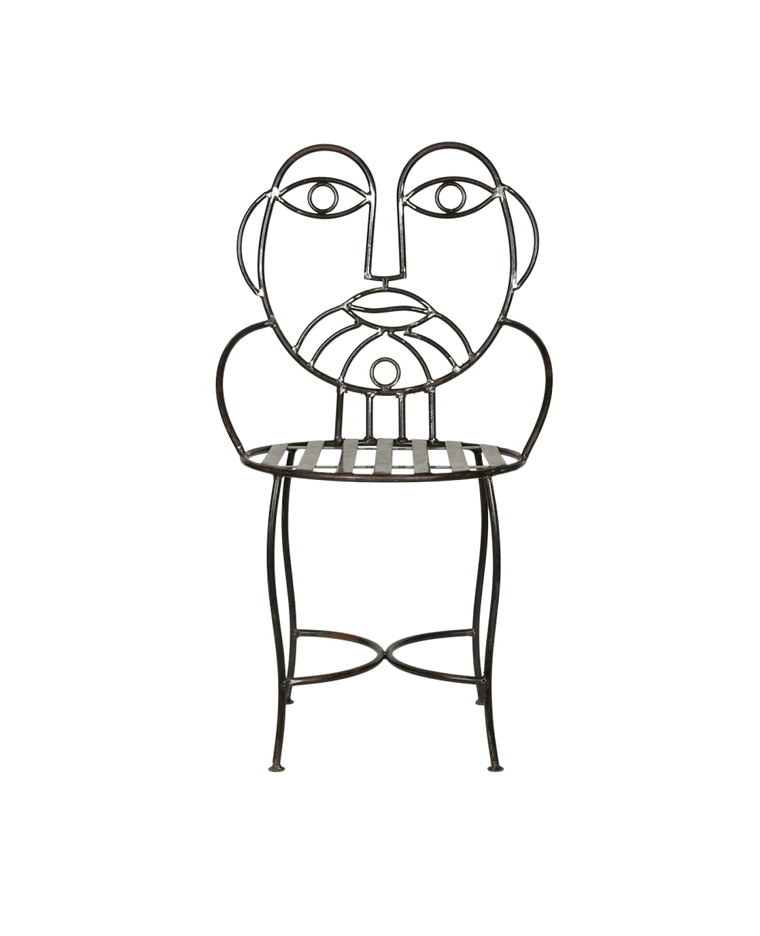 Metal Face Chair - His