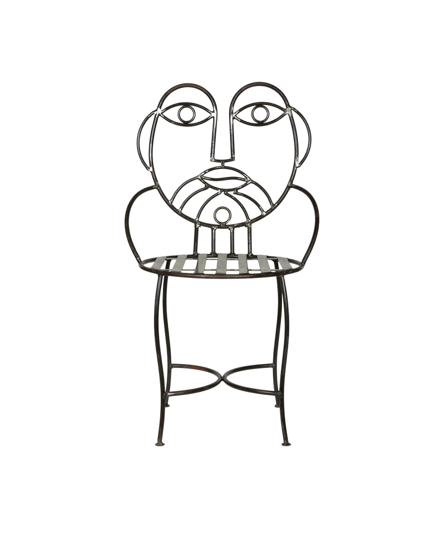 Reproduction Metal Face Chair - His from Mexico made of Metal