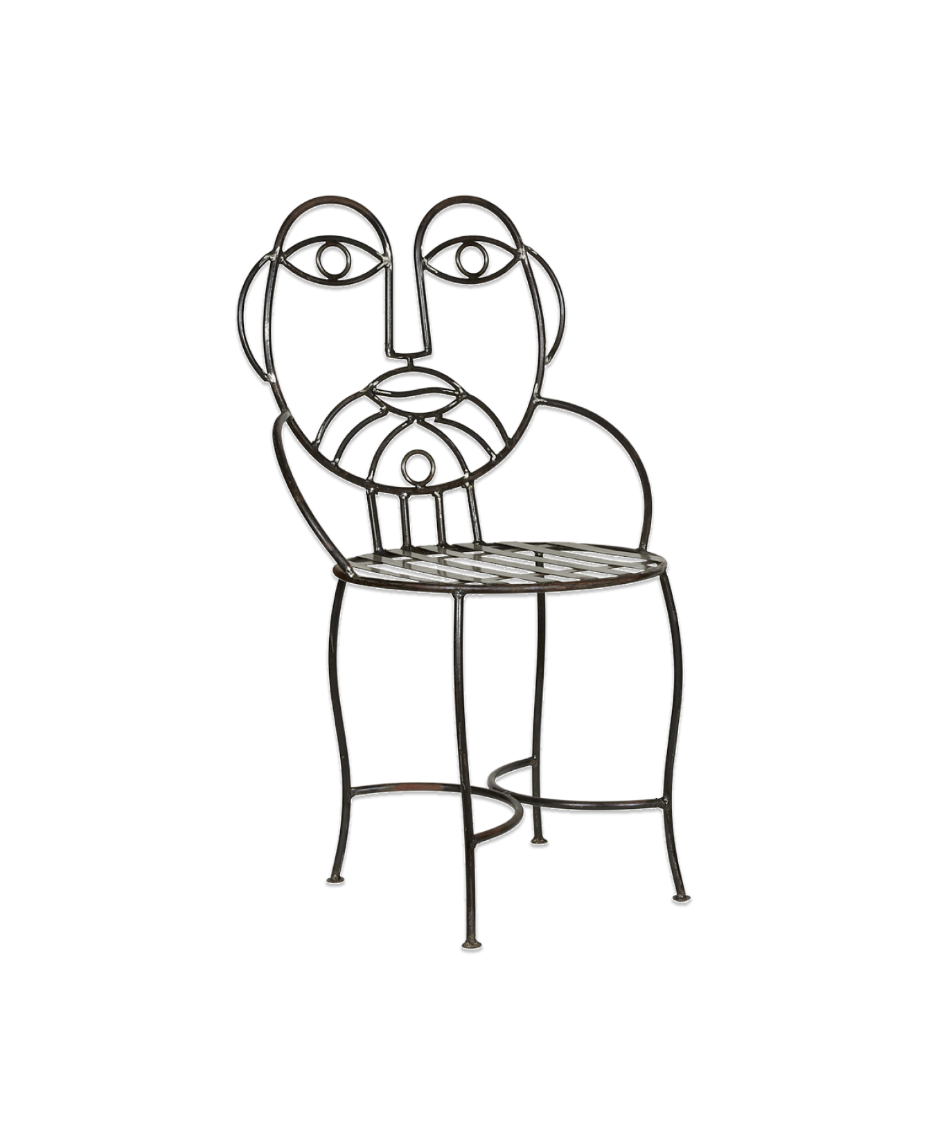 Reproduction Metal Face Chair - His from Mexico made of Metal
