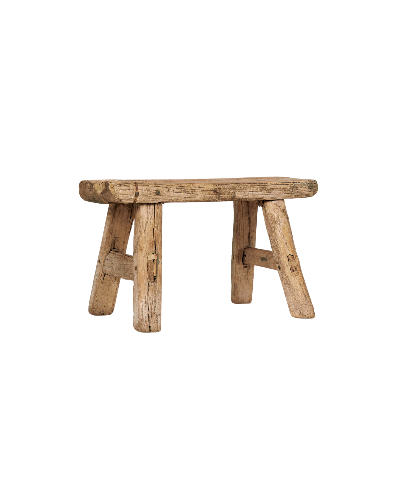 Vintage Mini Elm Wood Stool from China made of Wood