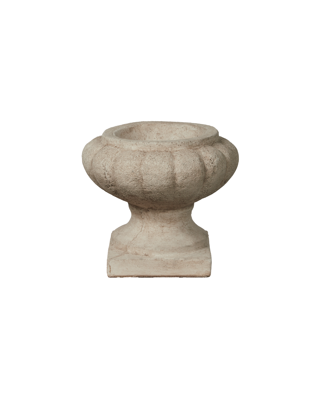 Reproduction Cast Oval Urn from Domestic made of Cement