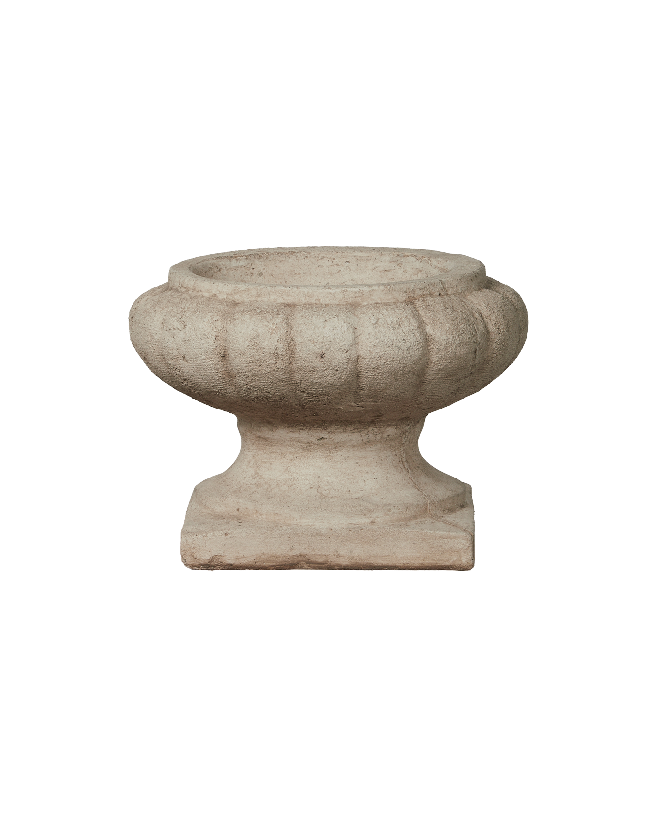 Reproduction Cast Oval Urn from Domestic made of Cement
