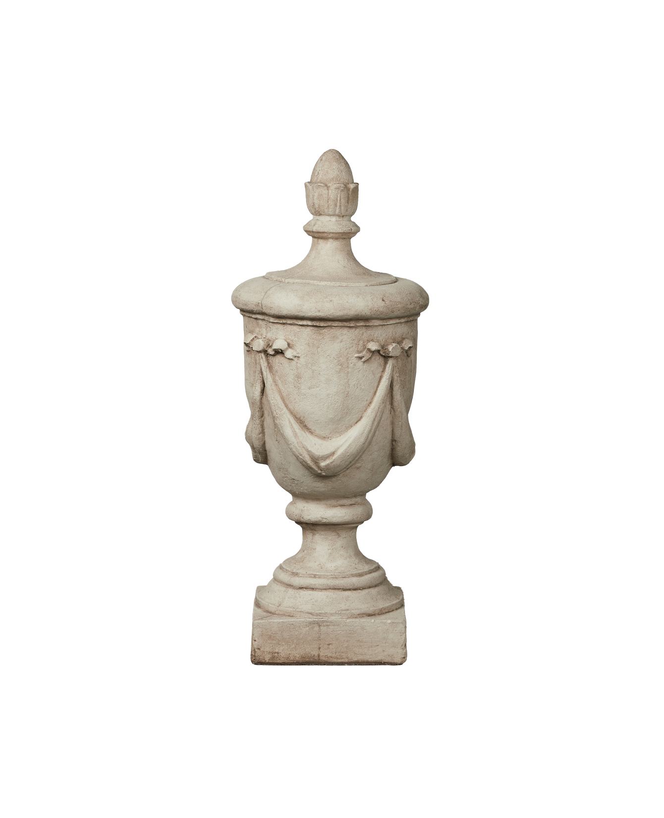 Reproduction Cast Garland Finial from Domestic made of Cement