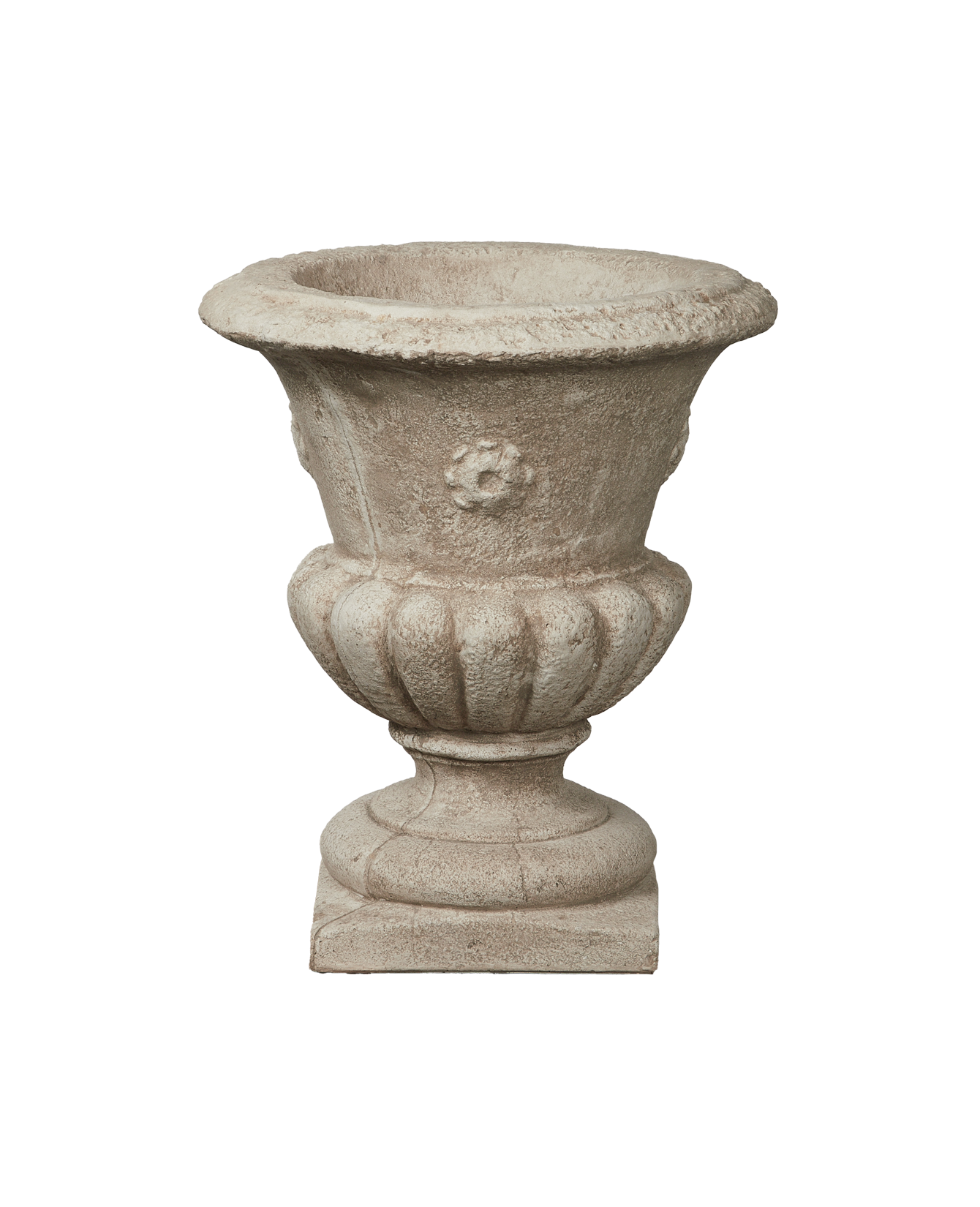 Reproduction Cast Floral Urn from Domestic made of Cement