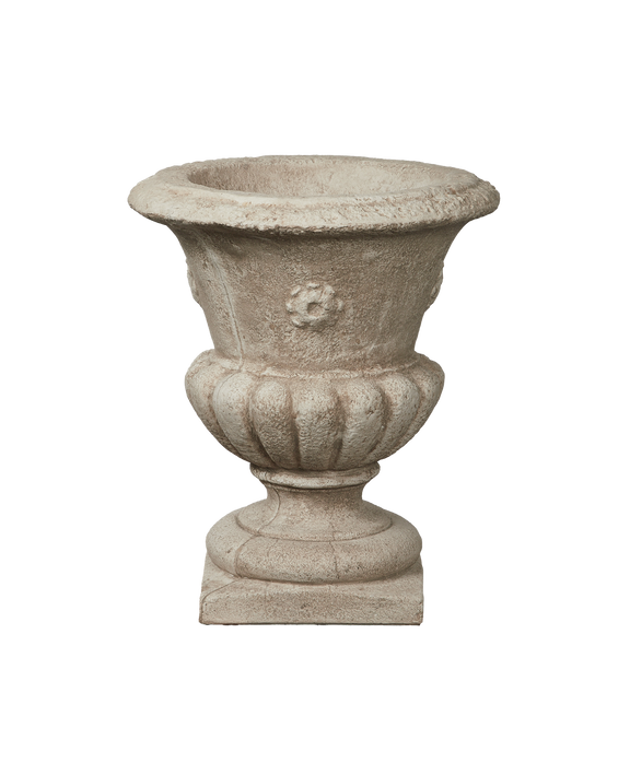 Cast Floral Urn