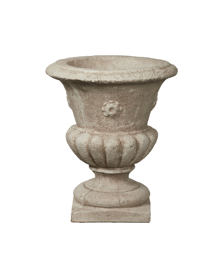 Cast Floral Urn