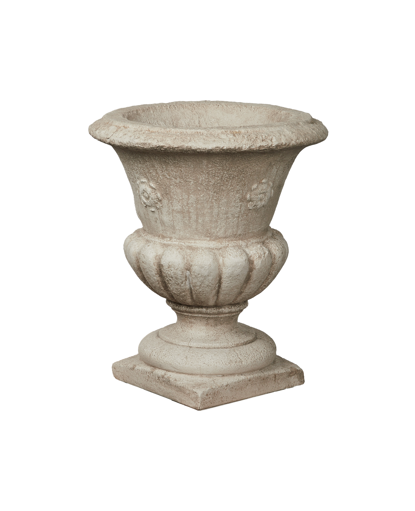 Reproduction Cast Floral Urn from Domestic made of Cement