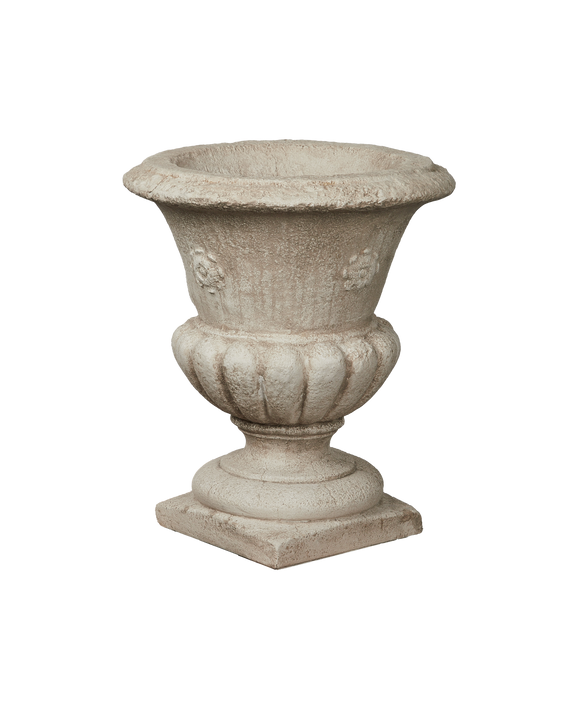 Cast Floral Urn